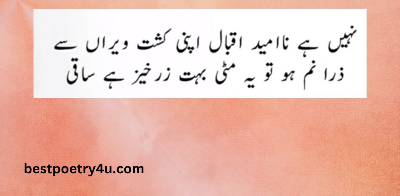 Allama Iqbal poetry in Urdu with English translation