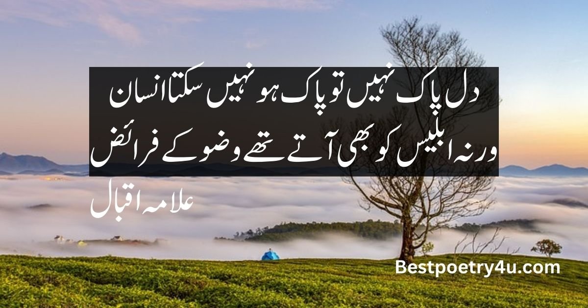 Allama poetry in Urdu