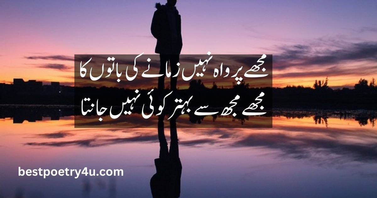 Attitude poetry in Urdu text