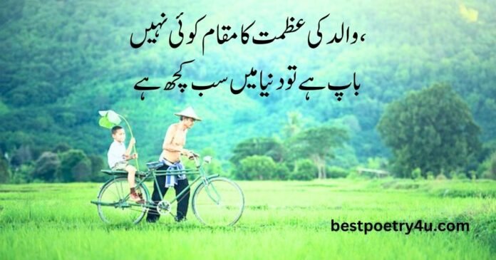 Father poetry in Urdu