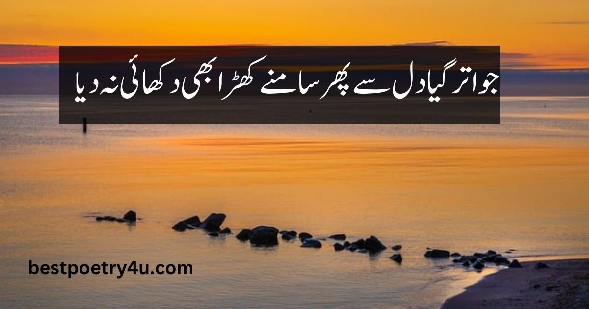 One line poetry in Urdu text