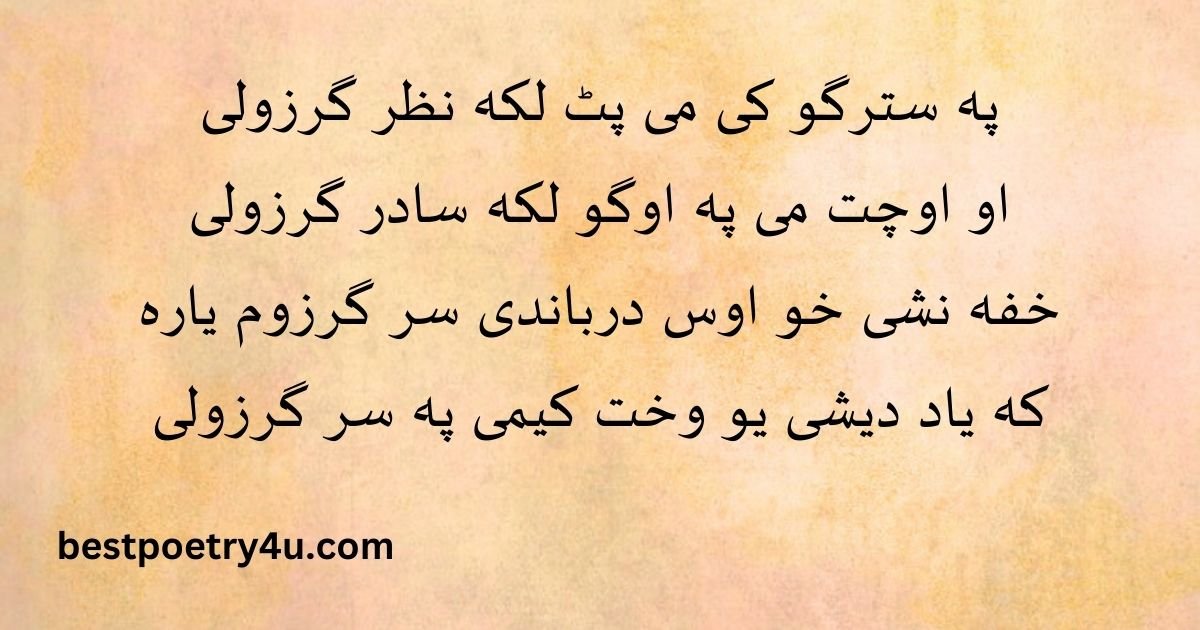 Munir Buneri pashto poetry