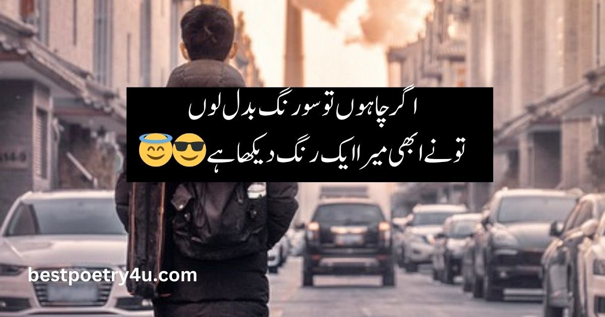 Poetry in Urdu Attitude